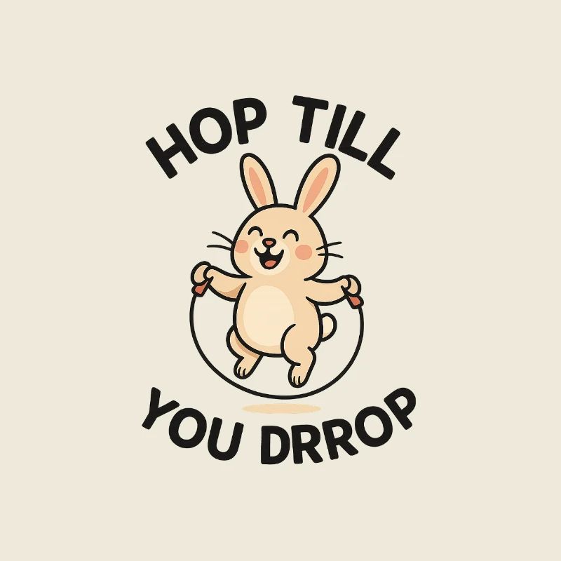 Conception de saut de lapin joyeux