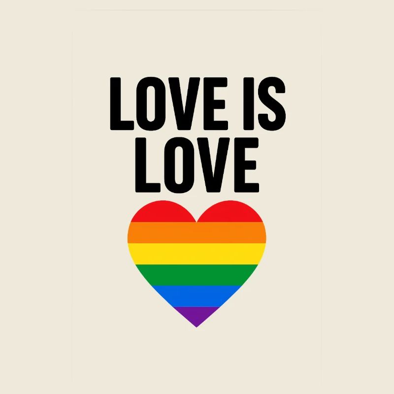 Regenbogen-Herz für Vielfalt und Liebe