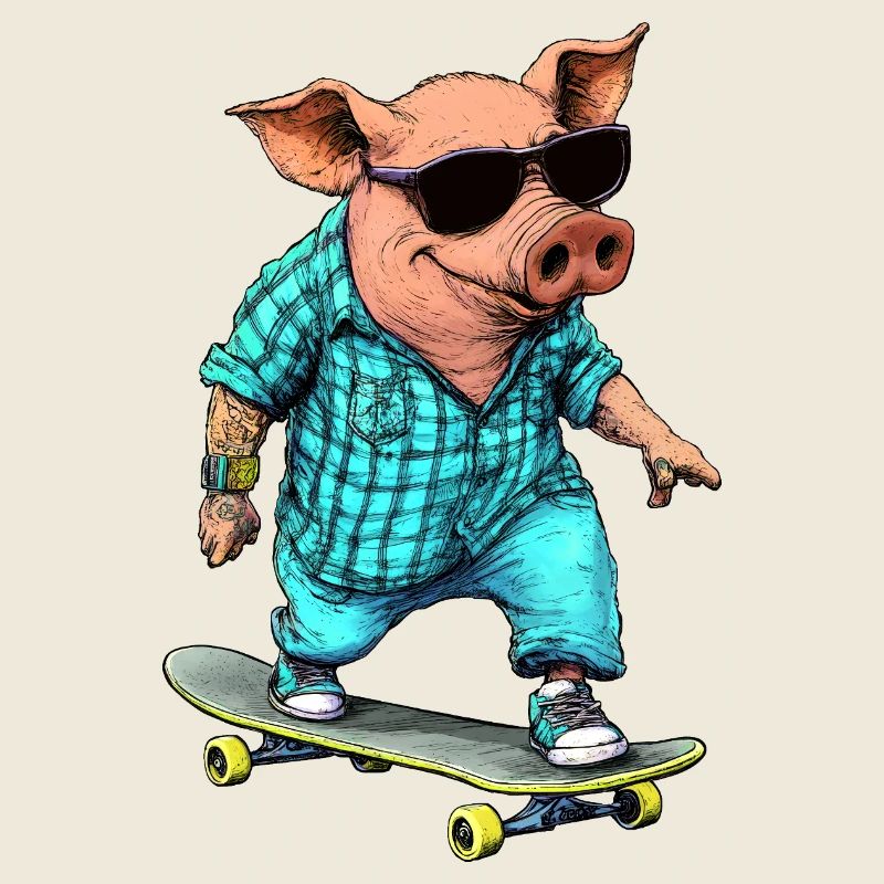 Skater Pig