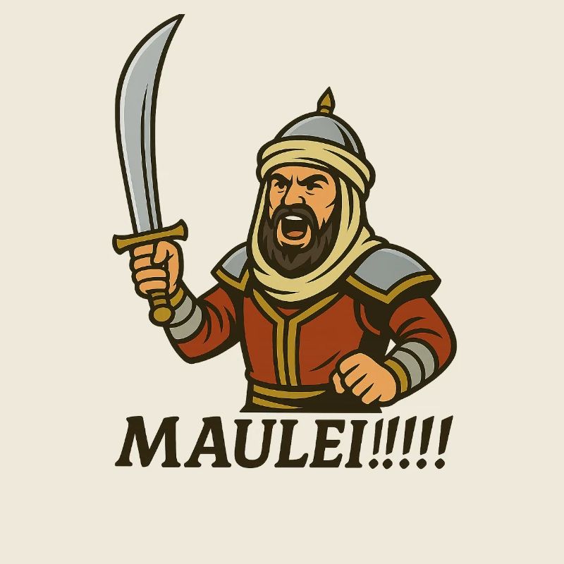 ⚔️ Arabischer Krieger mit Bart – „Maulei!!!“