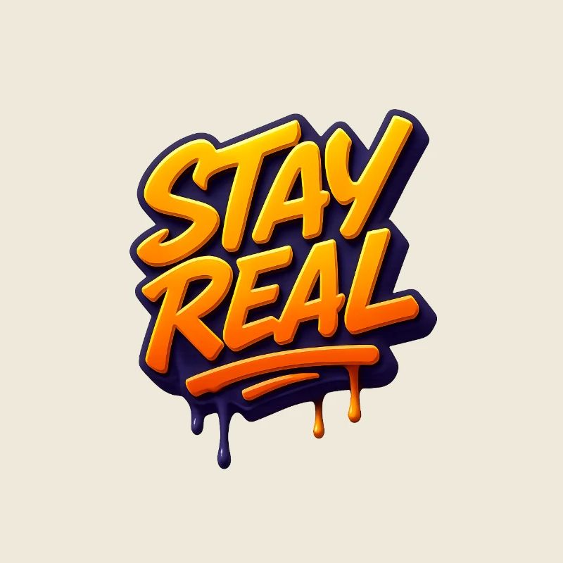 Stay Real Urban Graffiti Design