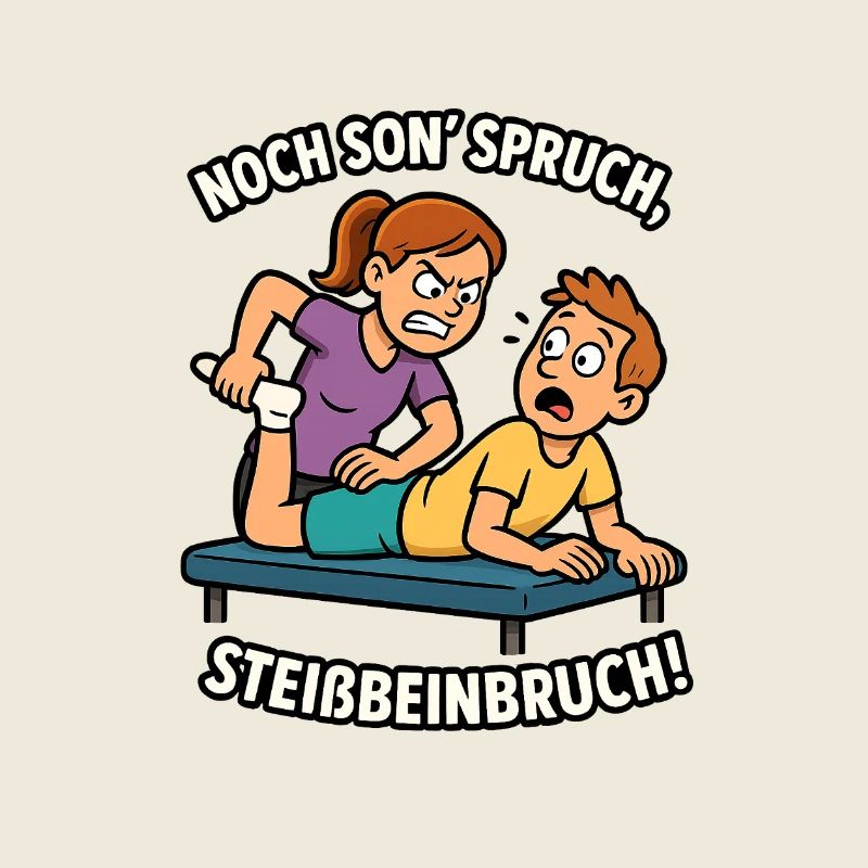 Humorvoller Physio-Spruch 