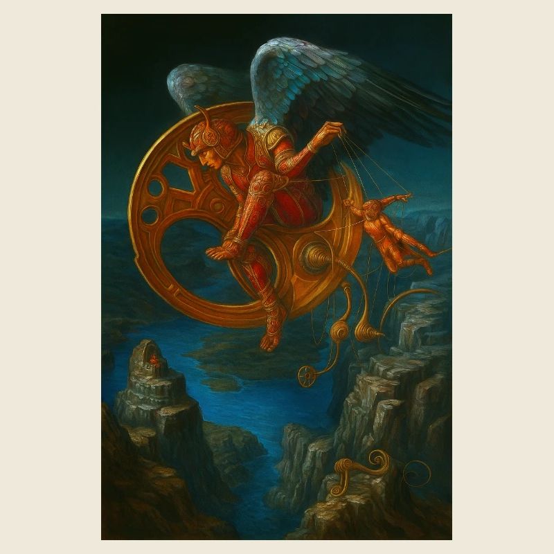 Conception de créature volante mécanique fantastique