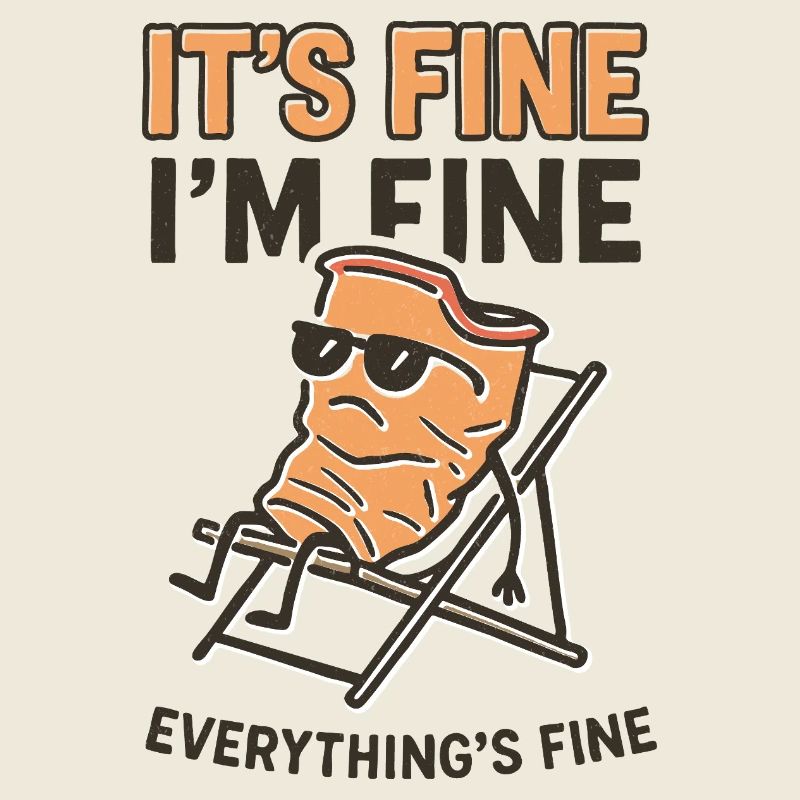 It's Fine I'm Fine – Funny Meme Shirt