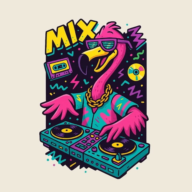 Neon Flamingo