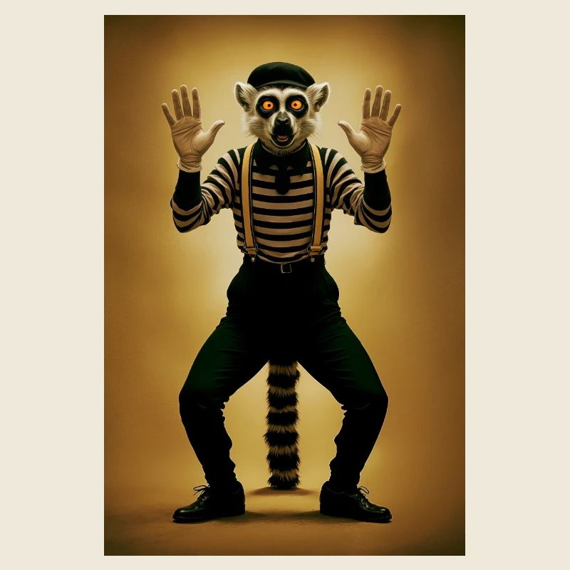 Lemur Humanoid Pantomime