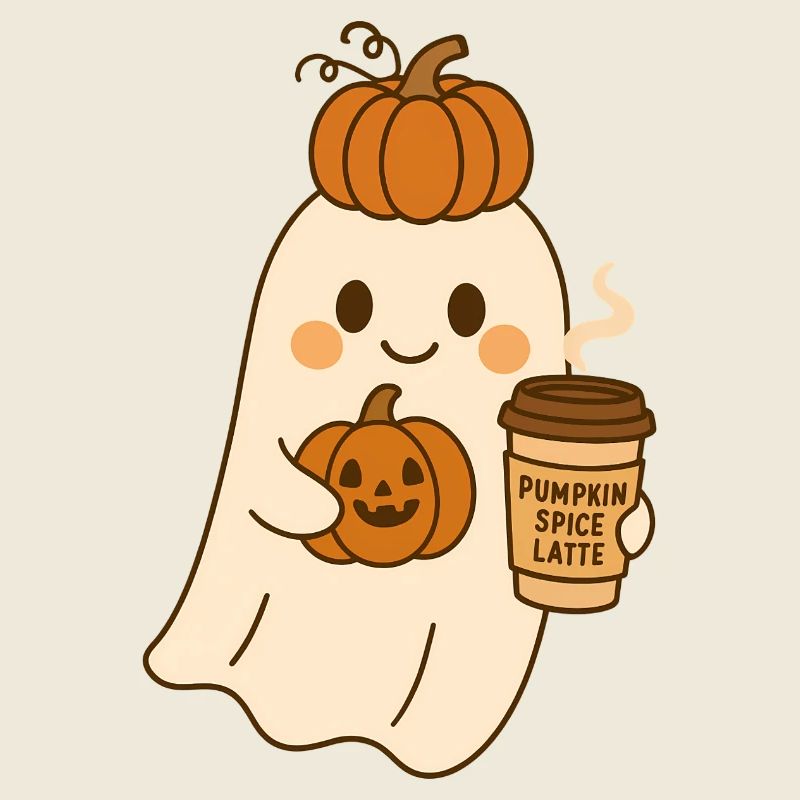 Pumpkin Ghosts Halloween Design