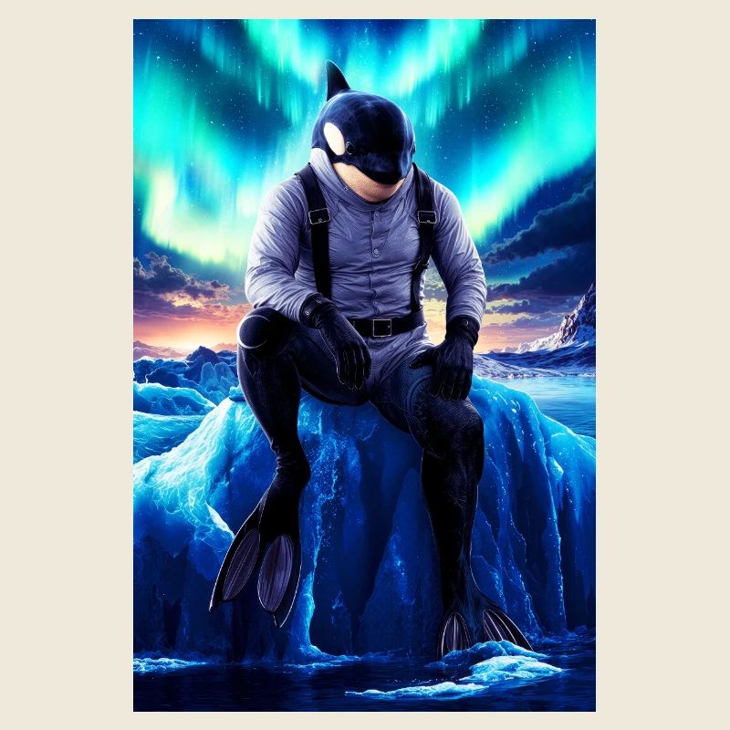 Humanoider Orca-Taucher