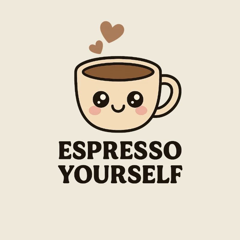 Niedliche Kaffee-Liebe-Illustration