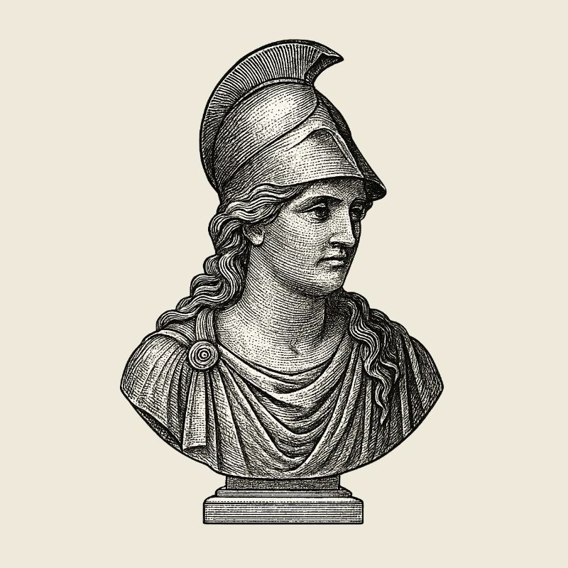 Antik Athena Büste | Klassische griechische Kunst