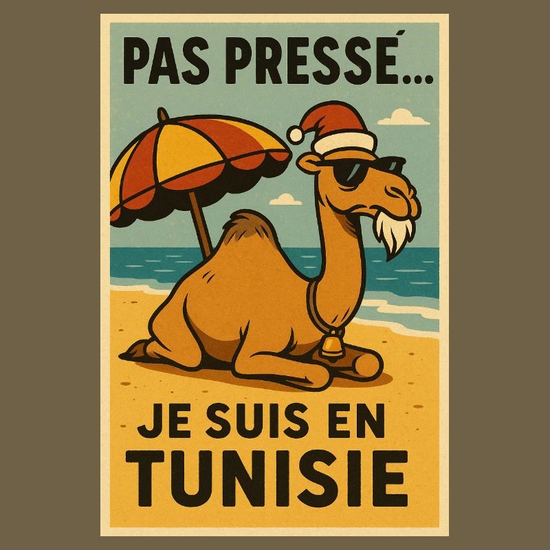 Weihnachtskamel in Tunesien