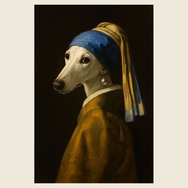 Hundeportrait Kunstdruck