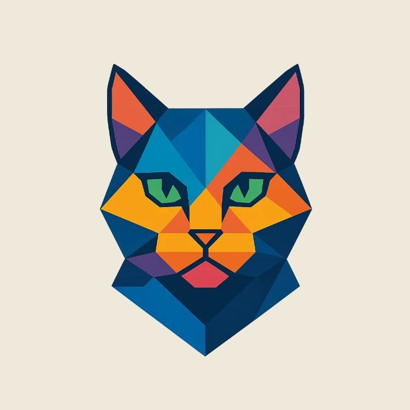 Katze | Katzenkopf Print / Druck / Design