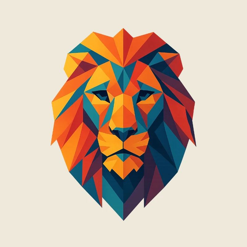 Lion | Impression tête de lion