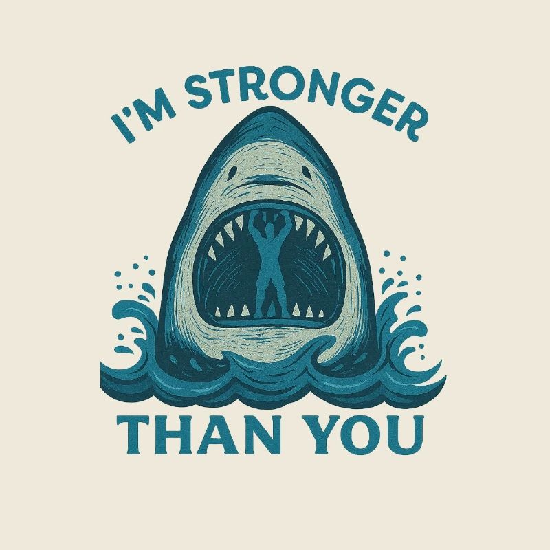 Stronger Than You – Shark Artwork