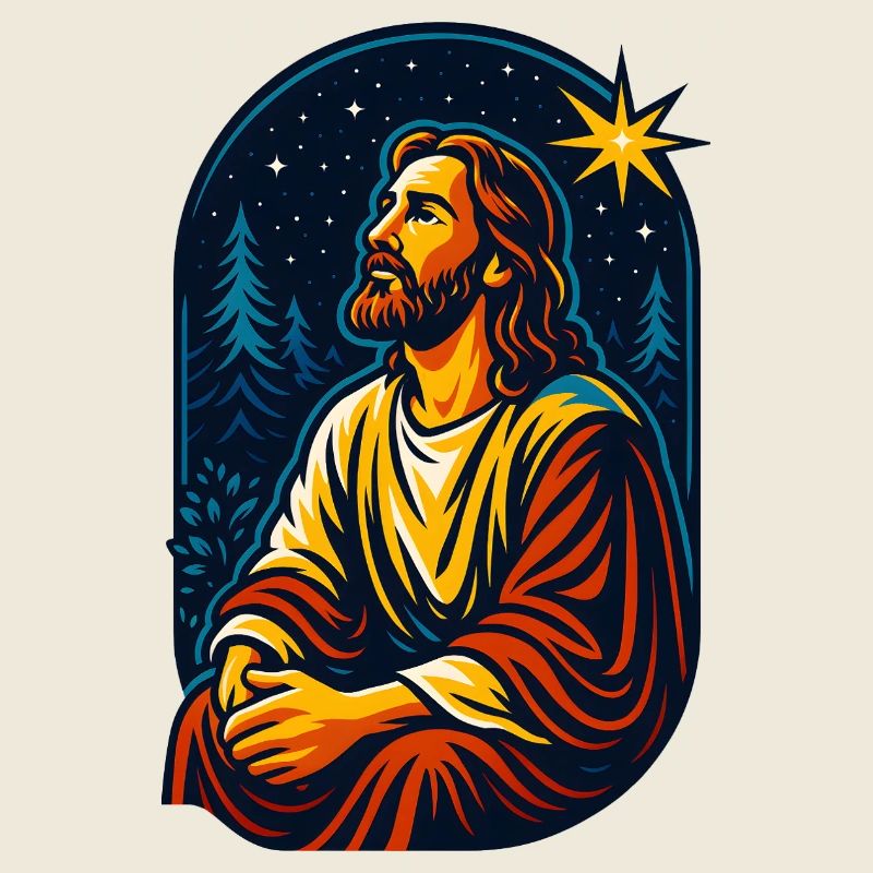Le Christ dans la forêt étoilée, Jésus