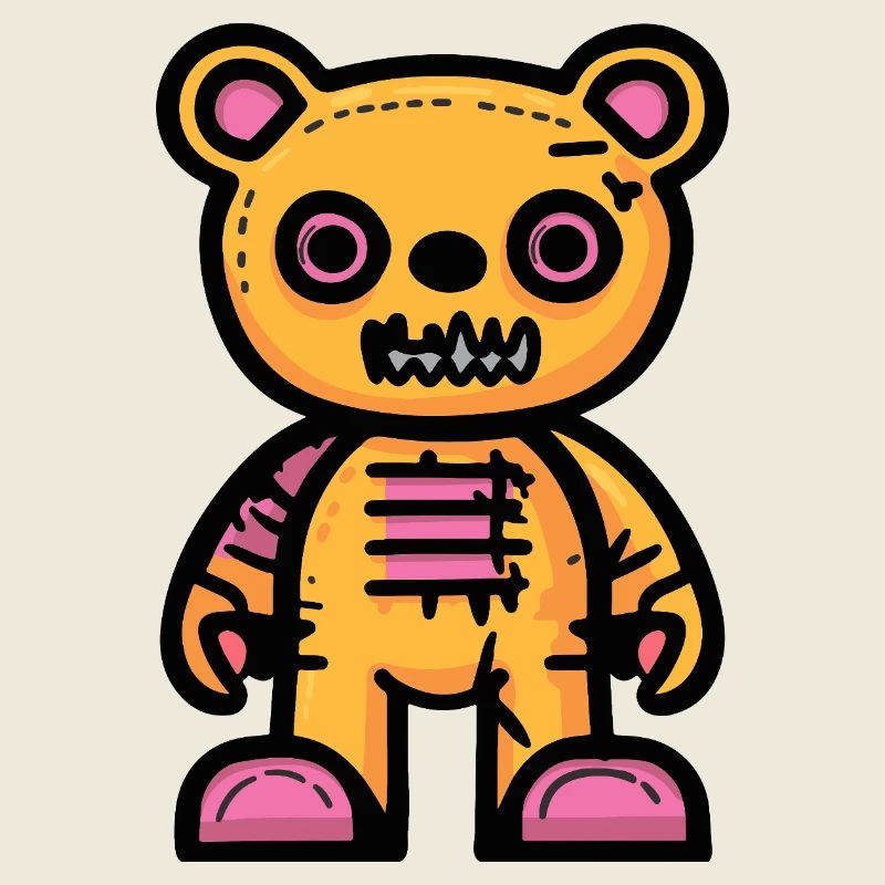 Bär Halloween Comic Teddybär