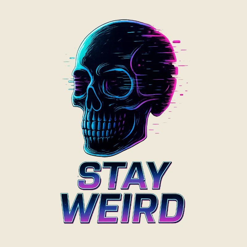 Restez bizarre Neon Skull