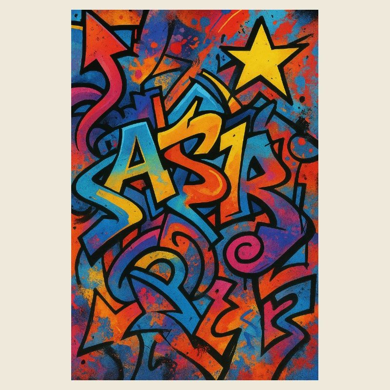 Astr Graffiti Explosion de couleurs