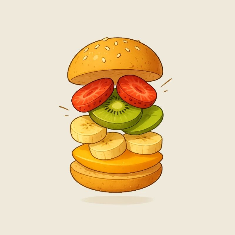 Obst-Burger
