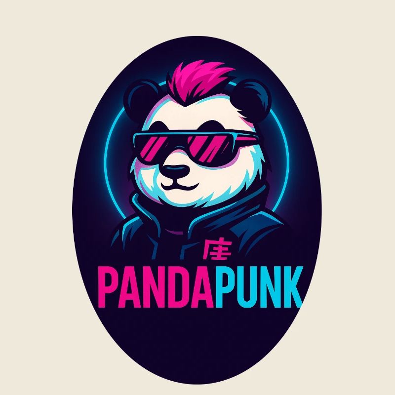 PandaPunk Neon Cyber Panda