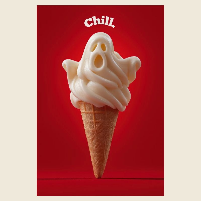Chill Ghost Cornet de crème glacée