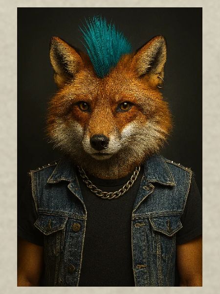 Punkfuchs Denim-Weste