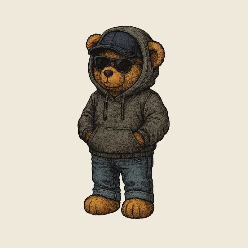 Urban Kapuzenpullover Bär