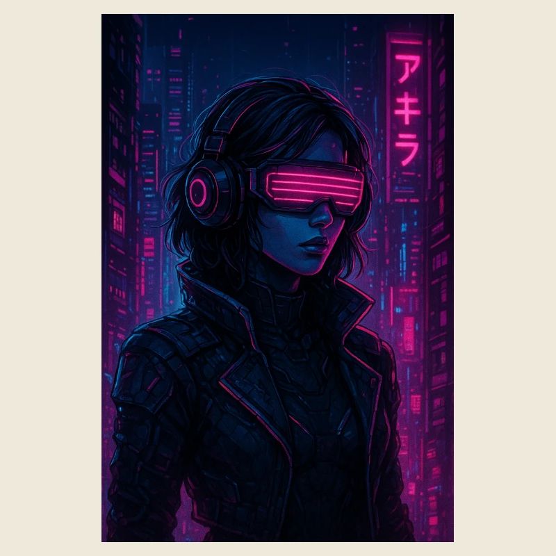 Cyberpunk Neon Pilot