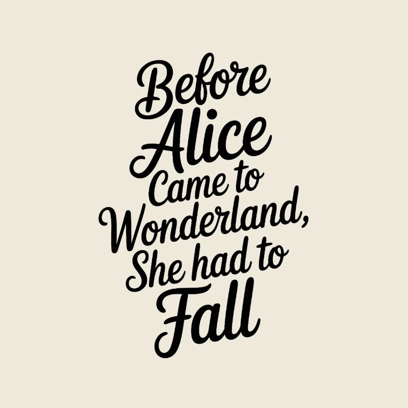 Citation du pays des merveilles en script