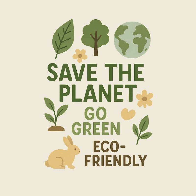 Save the Planet Go Green Eco Friendly