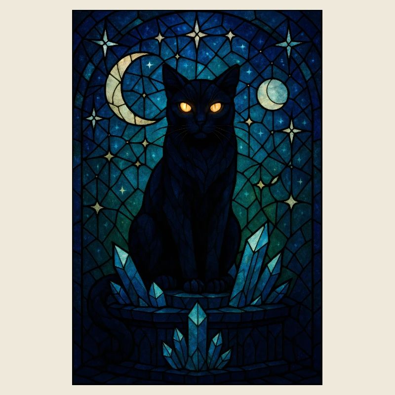 Prisme de cristal Midnight Cat