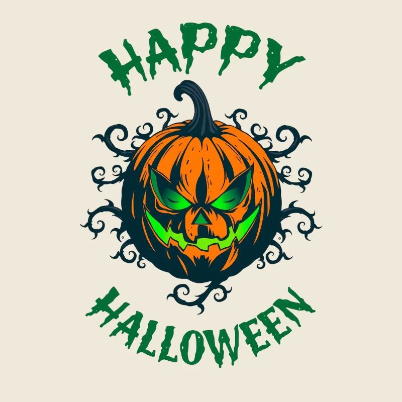 Citrouille Look Vert Halloween