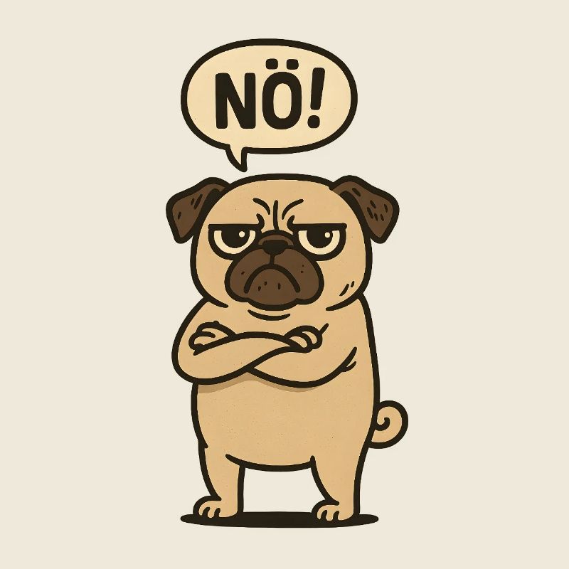 Non, avec Carlin, bande dessinée drôle pour les opposants, Non,