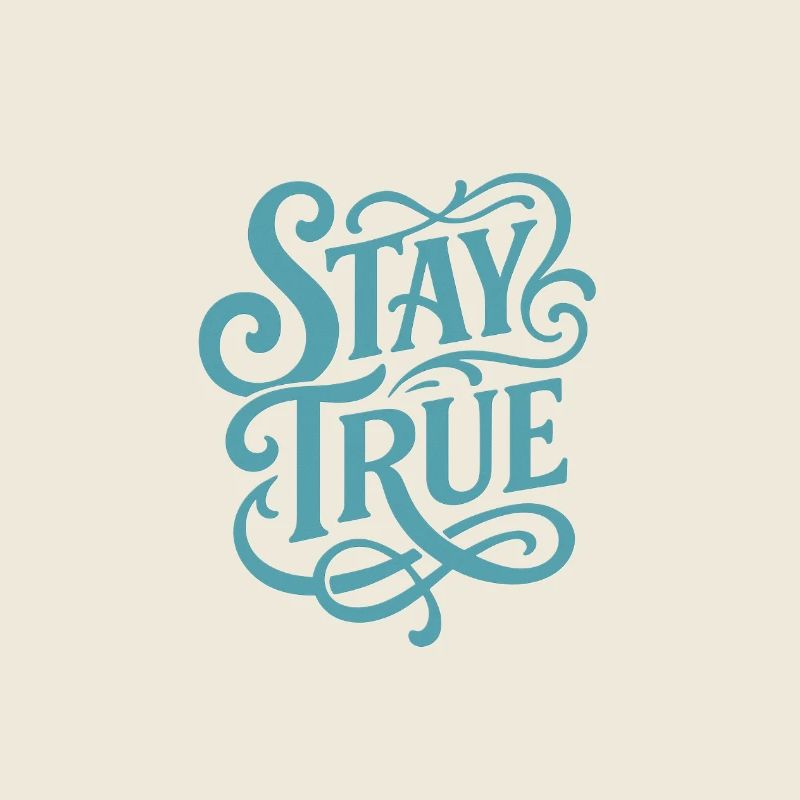 Stad True Typografie Schwung