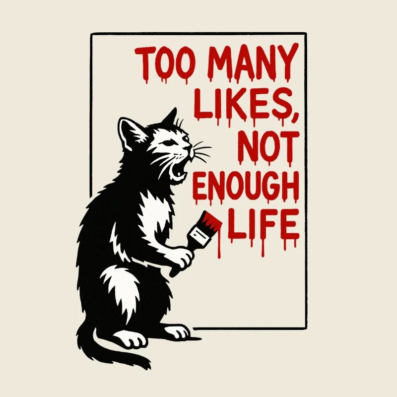 Cat Art: Too Many Likes, Too Little Life