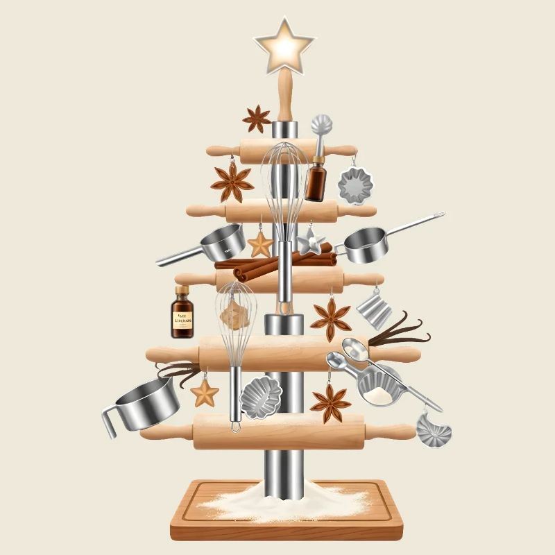 Küchenbaum aus Backwerkzeug