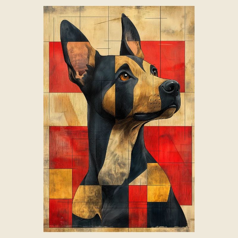 Illustration eines Hundes