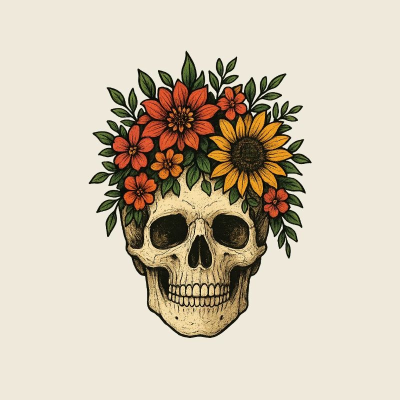 Crâne de fleur