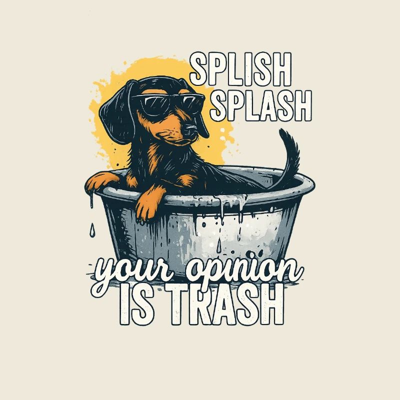 L’avis de Splish Splash est un teckel poubelle