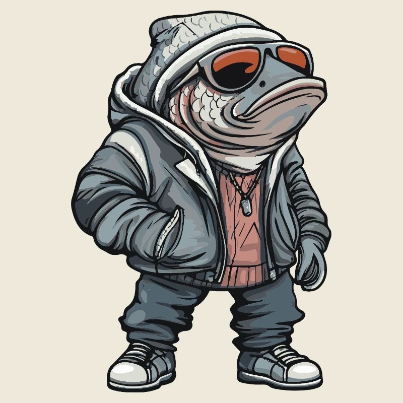 Piranha Fische Cool Winter