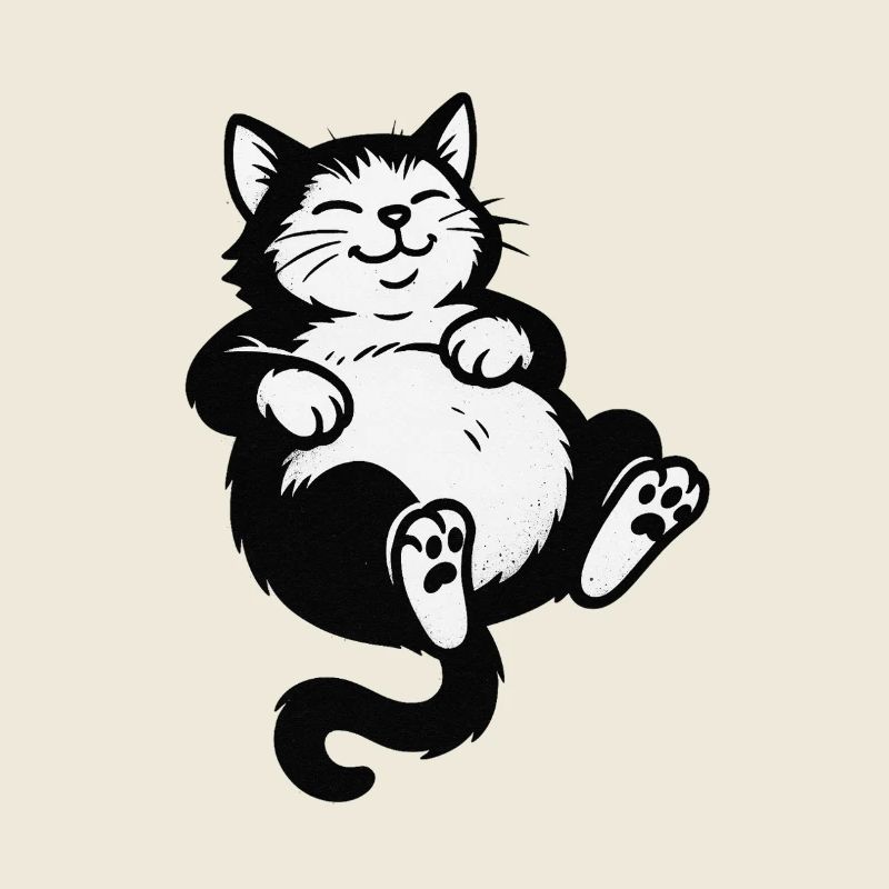 Chat paresseux | Gueule de bois paresseuse