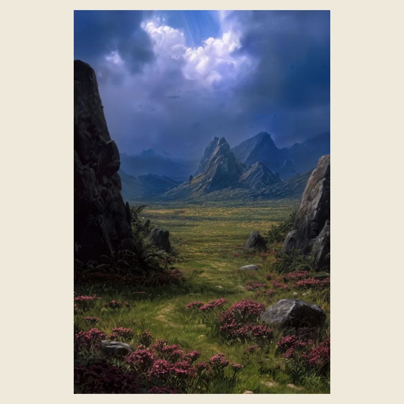Illustration einer Naturlandschaft