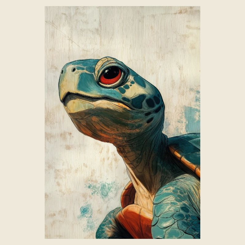 Illustration einer Schildkröte