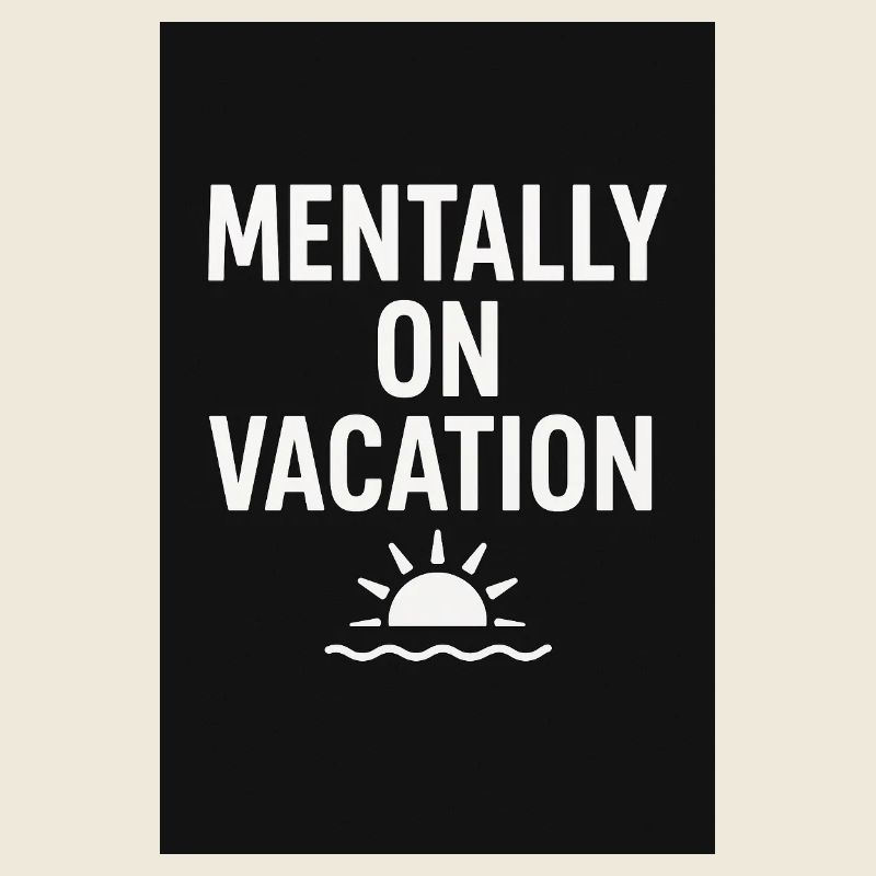 Mentally vacation sunrise