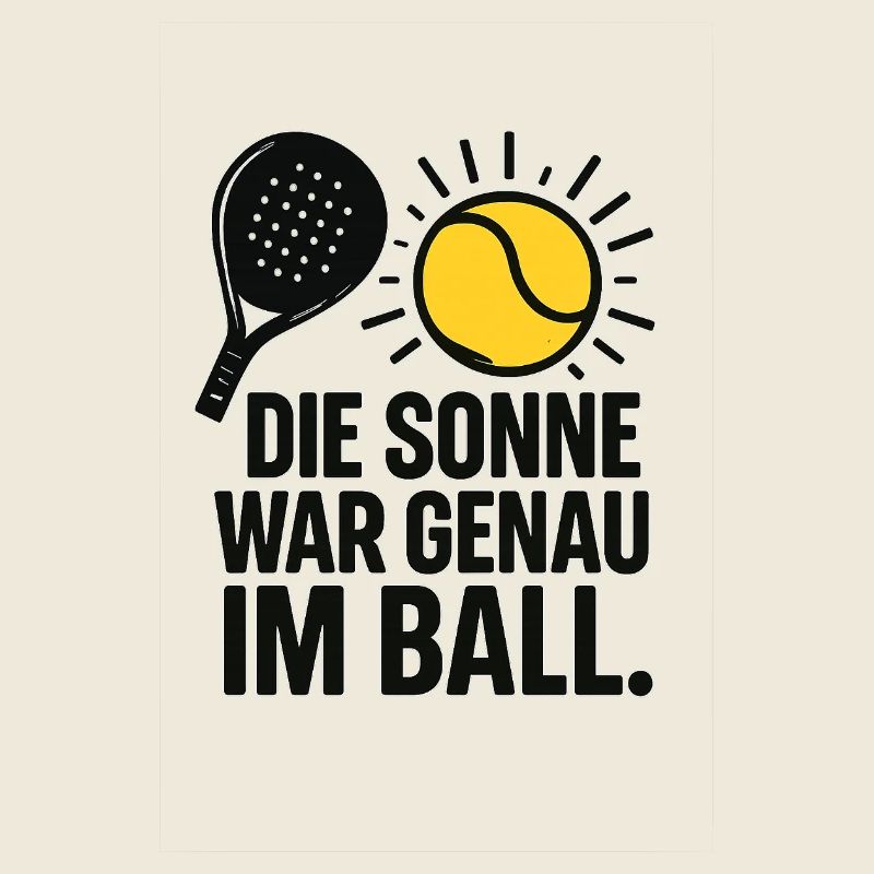 Soleil dans le ballon - excuse dans le sport de padel