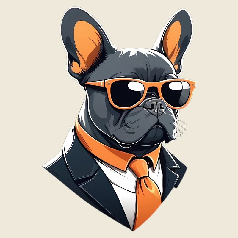 Lunettes de soleil chien en costume