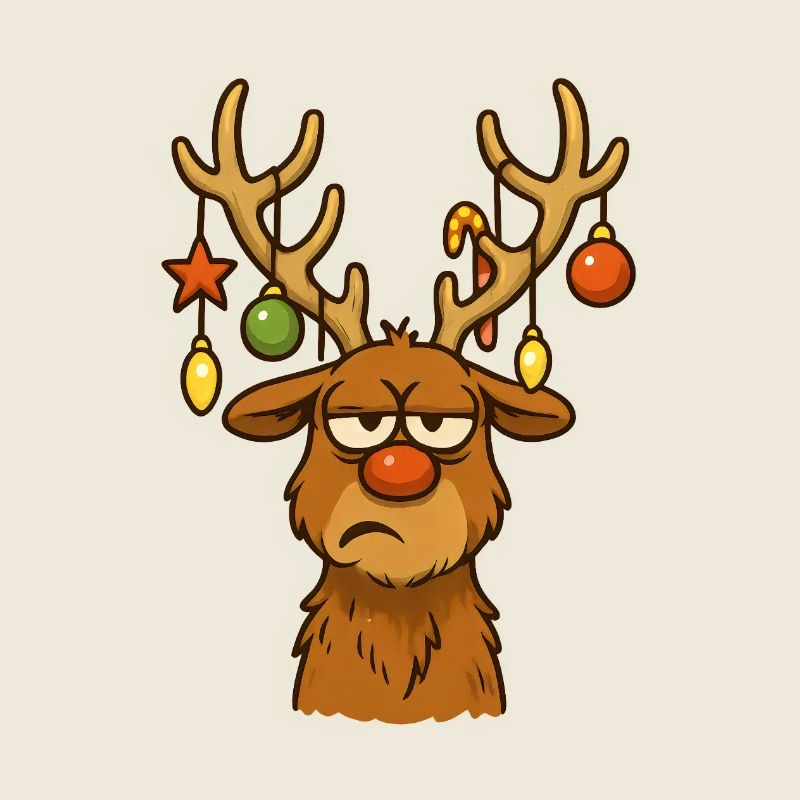 Hirsch Rudolph Frohe Weihnachten süß