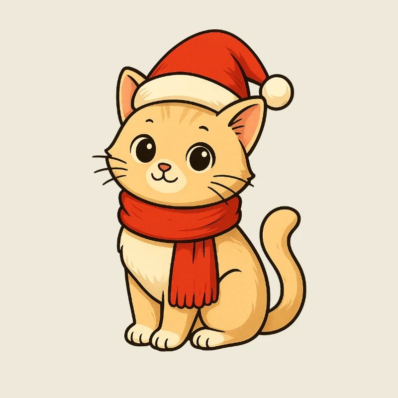 Chat d’hiver avec le Père Noël