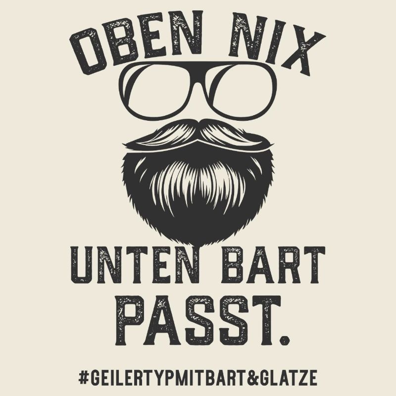 Geiler Typ Mit Bart Und Glatze Bartträger Vollbart